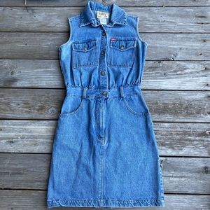 Vintage Tickets Denim Dress